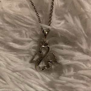 Jane Seymour sterling silver and diamond necklace!